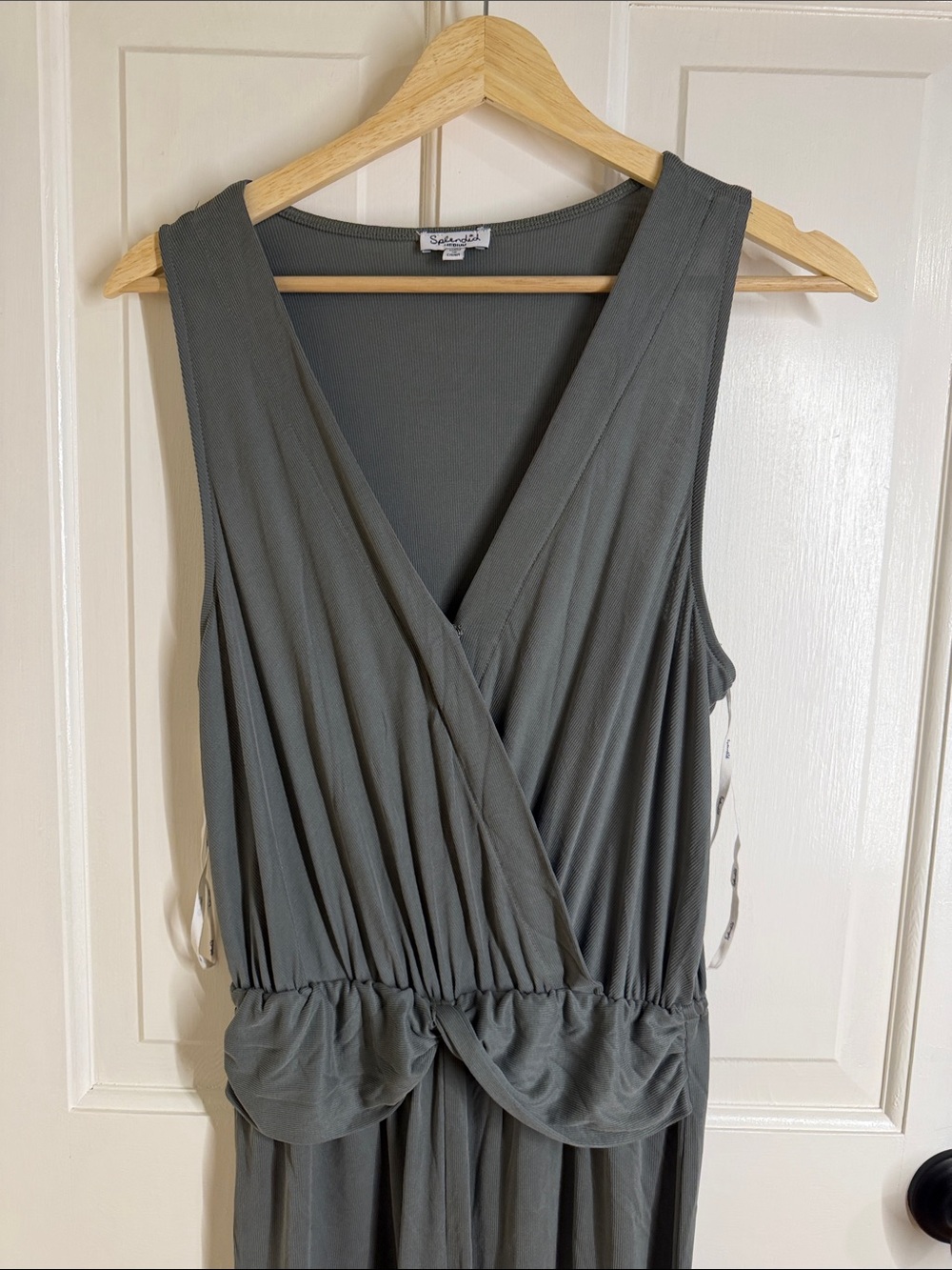 Splendid Charcoal Wrap-Front Sleeveless Tank